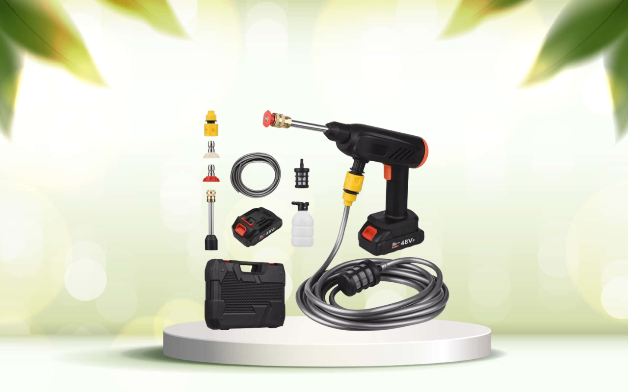 Scopri la pistola idropulitrice portatile: potenza e versatilità ovunque vuoi